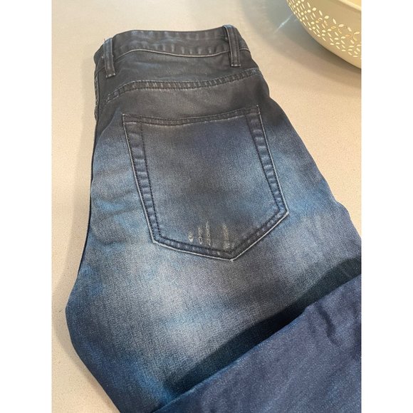 YRN Mens Black to Blue Denim sz 32 - Picture 5 of 8